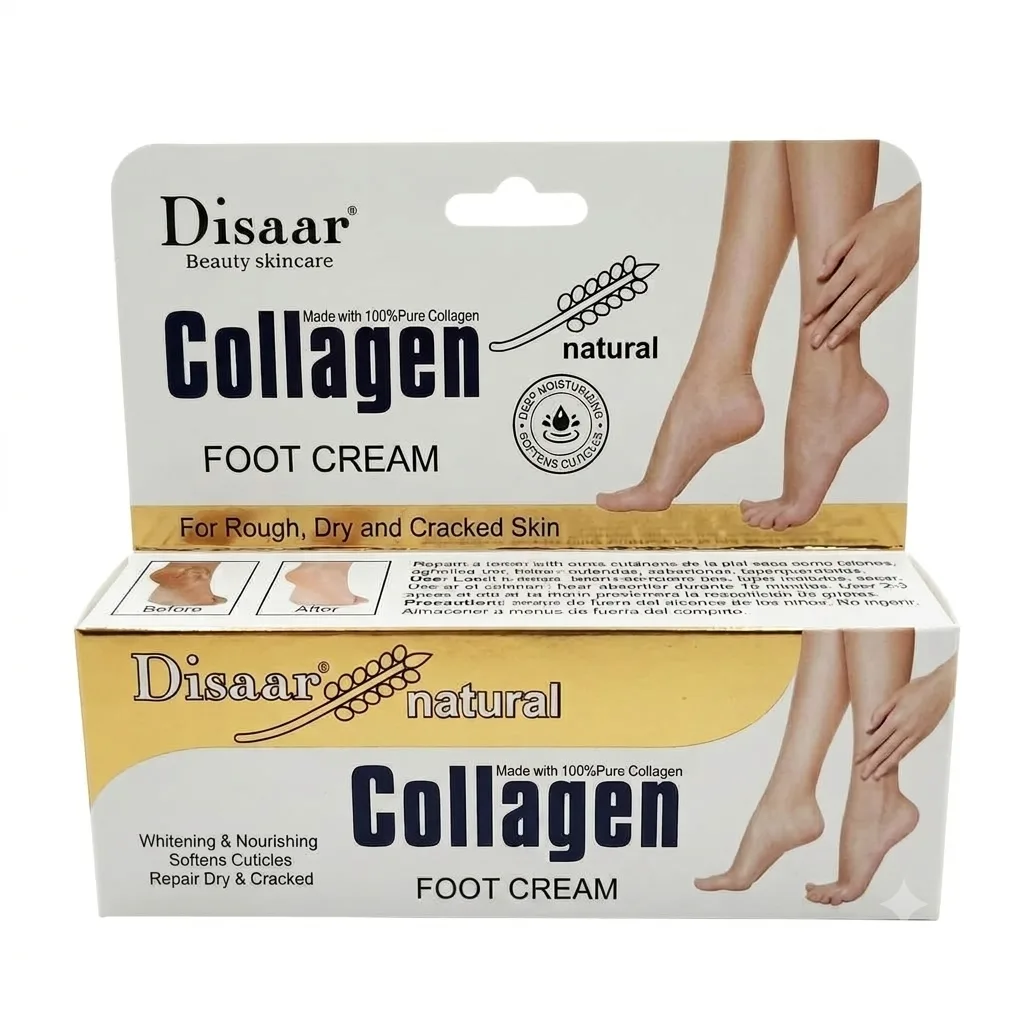 Crema para Pies Disaar Collagen - Reparadora para Piel Seca y Agrietada