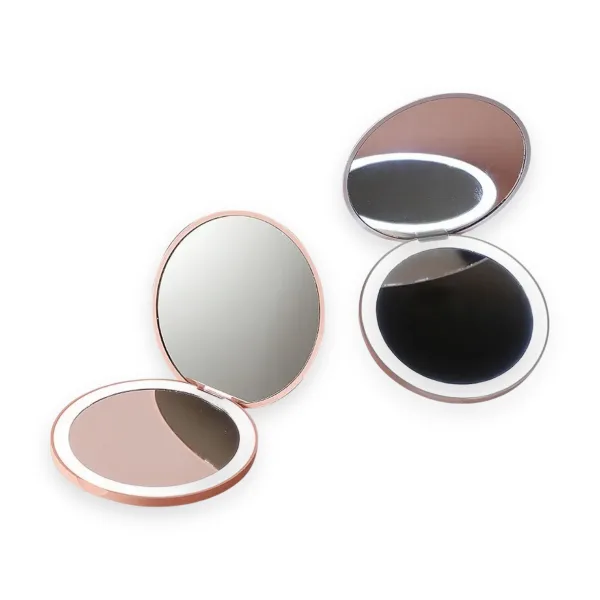 Espejo compacto con luz LED