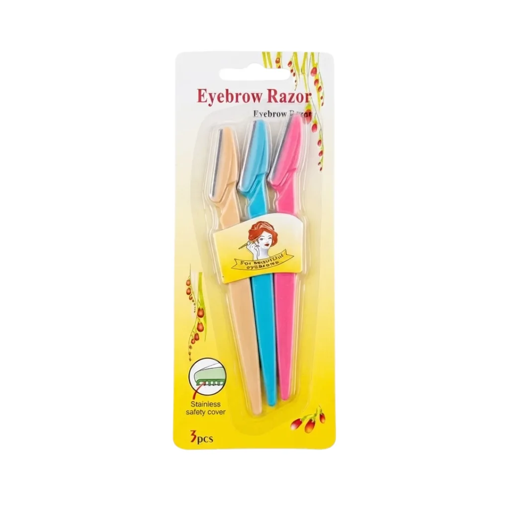 Set de Perfiladores de Cejas y Rostro (x3 Uds) - Hojas de Acero Inoxidable