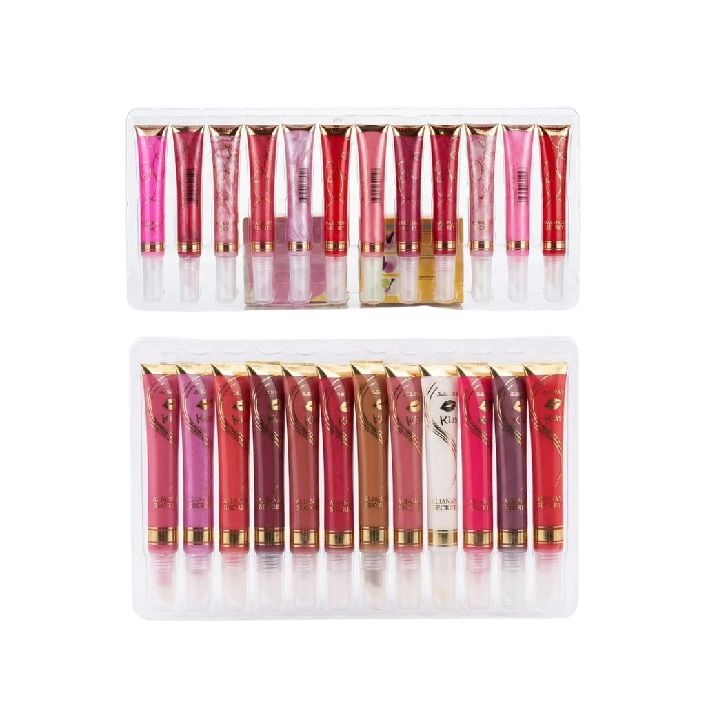 Brillo Labial Lip Gloss en Tubo - Tonos y Destellos Variados