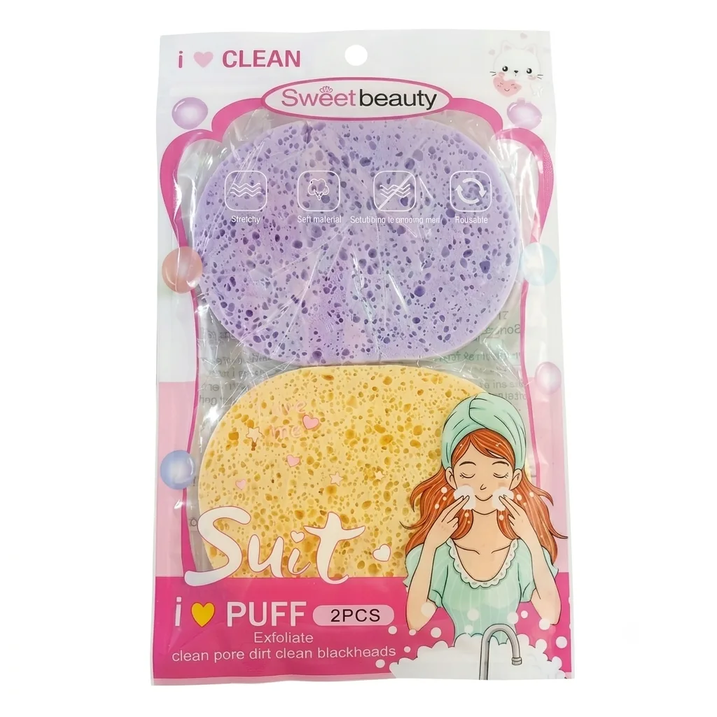 Esponjas Exfoliantes Faciales Sweet Beauty (Set x2)